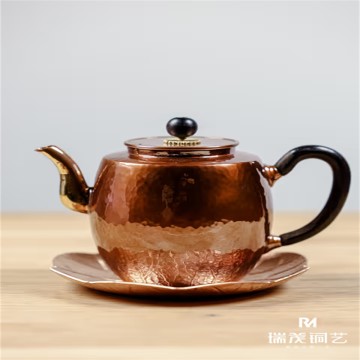 Handmade 99.9% Pure Copper Mini Teapot for Discerning Tea Lovers