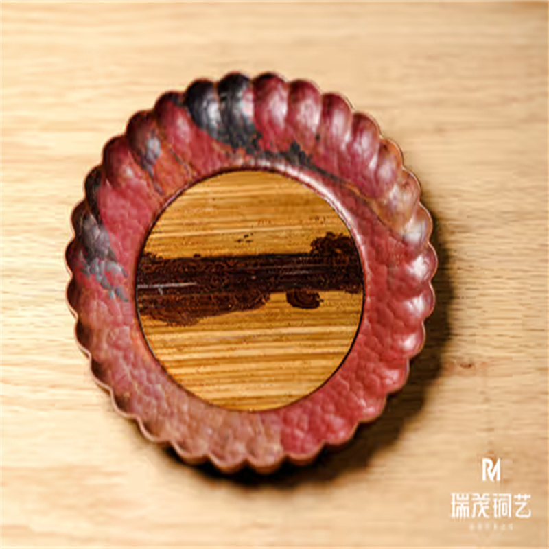 Handmade Pure Copper Multi-Use Dry Tea Tray Set (Coasters/Snack Plates)