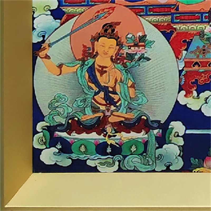 高品質チベット仏画釈迦牟尼仏銅製壁掛けアート｜インクプリントの