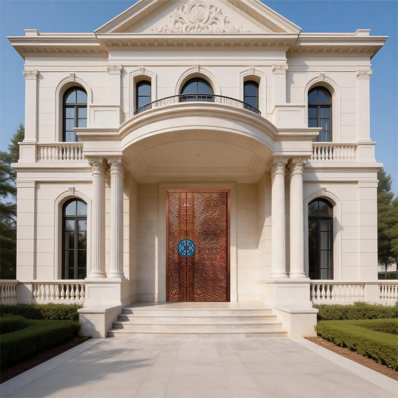 Hand-Forged Copper Villa Door