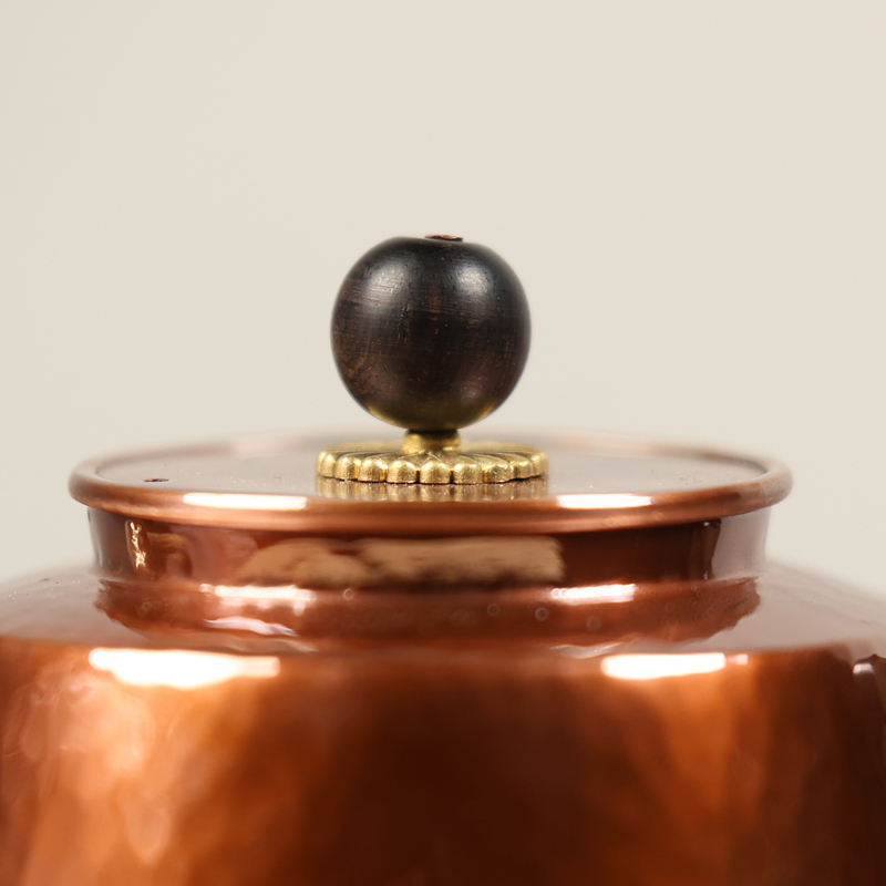 Handmade 99.9% Pure Copper Mini Teapot for Discerning Tea Lovers