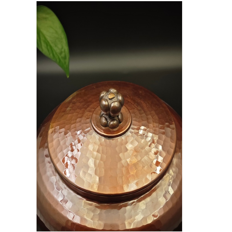 Handmade 99.9% Pure Copper Chinese General Jar (Multi-Purpose Sealed Storage)