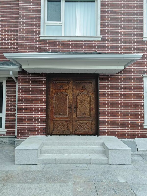 Custom Copper Double-Leaf Entry Door – 112mm Solid & Insulated