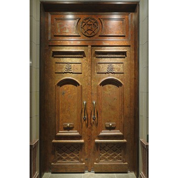 Artistic Copper Door for Harmonious Homes