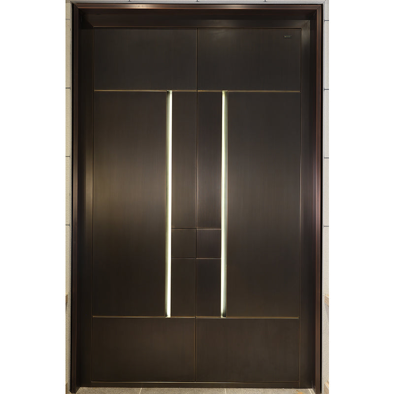 Minimalist Artistic Copper Door for Modern Homes