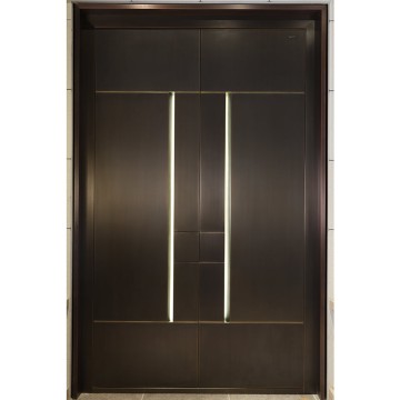 Minimalist Artistic Copper Door for Modern Homes