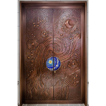 Nebula Grandeur Artisan Copper Villa Door