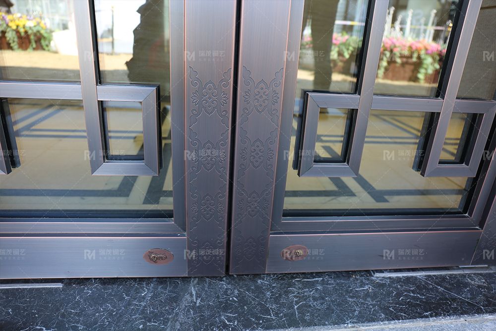 Contemporary Cosmopolitan Artisan Glass-Copper Door3.jpg