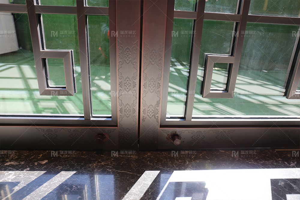 Contemporary Cosmopolitan Artisan Glass-Copper Door4.jpg