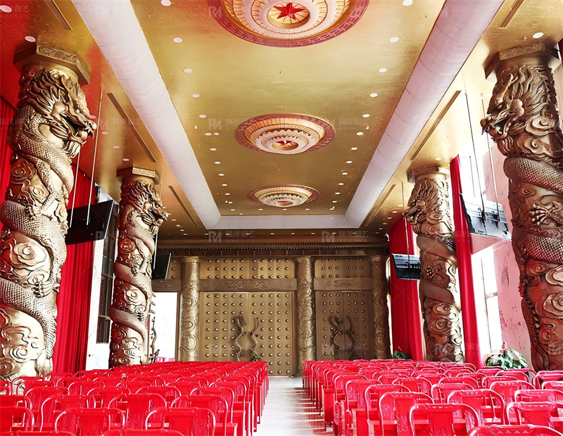 Office Building and Villa Bronze Door, Bronze Dragon Column Project2.jpg