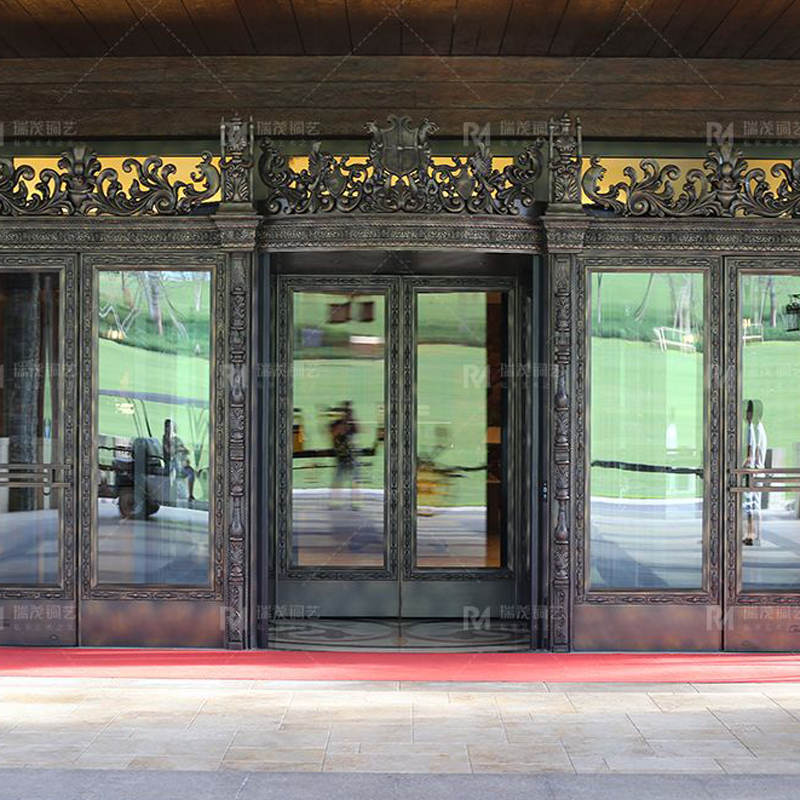 Gorgeous Glass Copper Doors for Jinhaihu