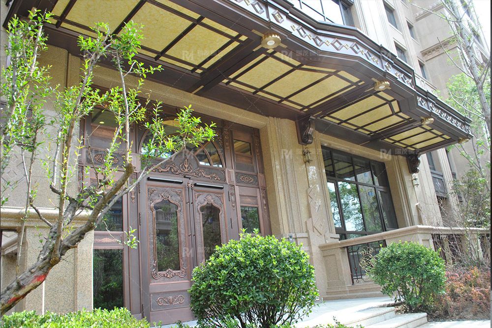 Graceful Glass Copper Doors for Yuanyang Wanhe Mansion5.jpg