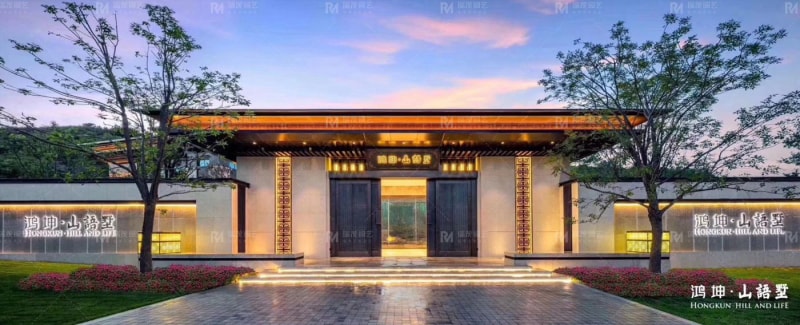 Hongkun Shanyu Villa Artisan Copper Courtyard Gate detail (2).jpg
