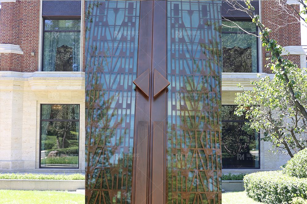 Nine Chapters Villa Artisan Glass-Copper Door2.jpg