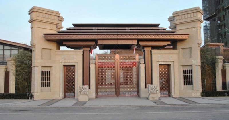 Xian Ziyingtai Artisan Copper Courtyard Gate detail (2).jpg