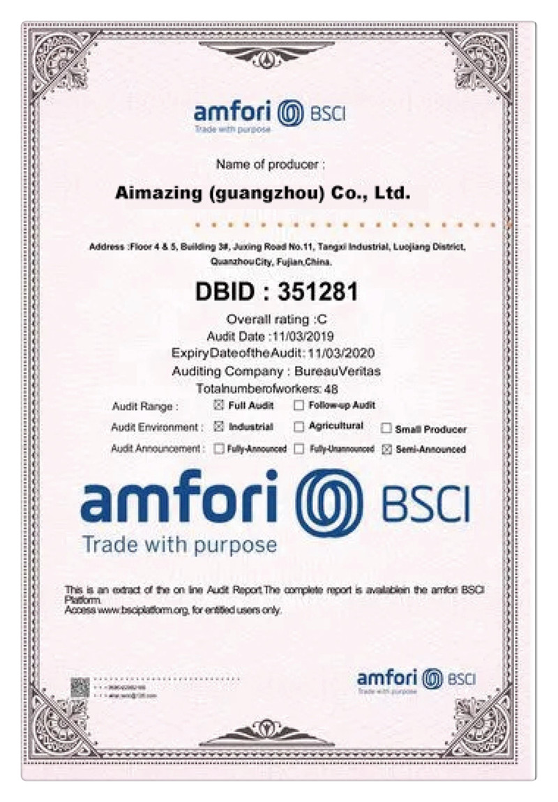 factory CERTIFICATE OF CONFORMITY