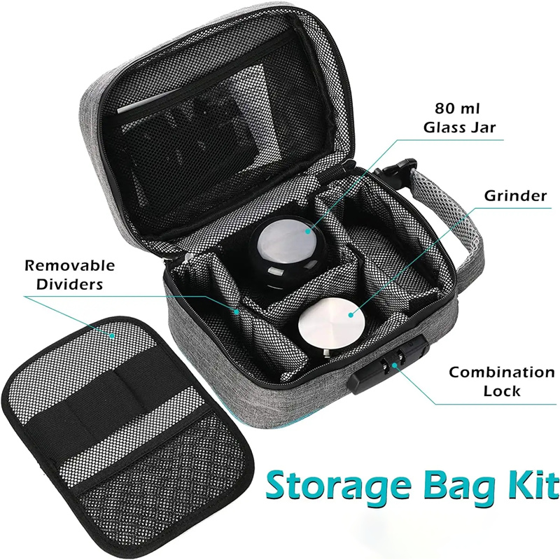 OEM Carbon Smell Proof Bags Odor Proof Storage Stash Box (4)