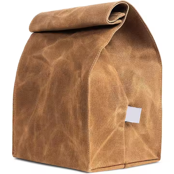 Versatile Waxed Canvas Eco-Friendly Lunch Bag
