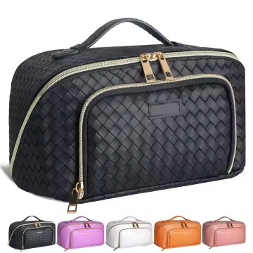 Stylish PU Leather Makeup Travel Bag for Beauty Enthusiasts