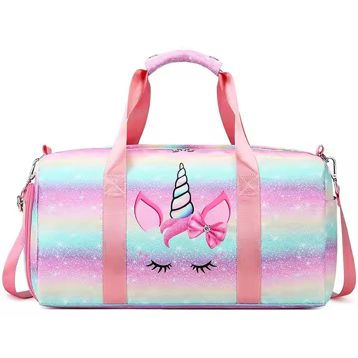 Charming Unicorn Kids Travel Duffel Bag for Youthful Adventures