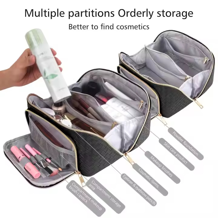 pu leather cosmetic bag