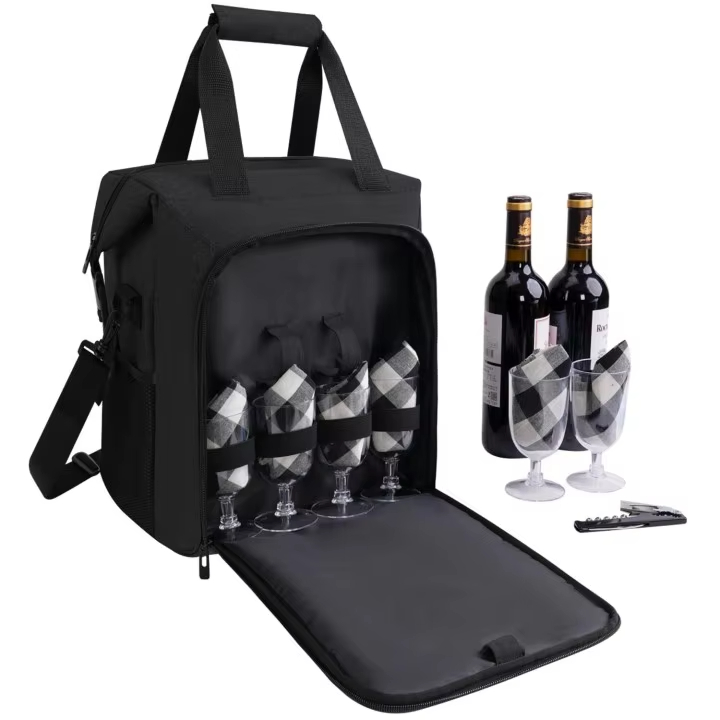 Large Capacity Wine Tote Bag with Padding Wine ...