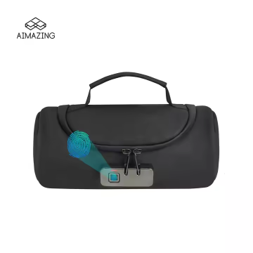 Carbon Lined Fingerprint Locked Smell Proof Stash Box