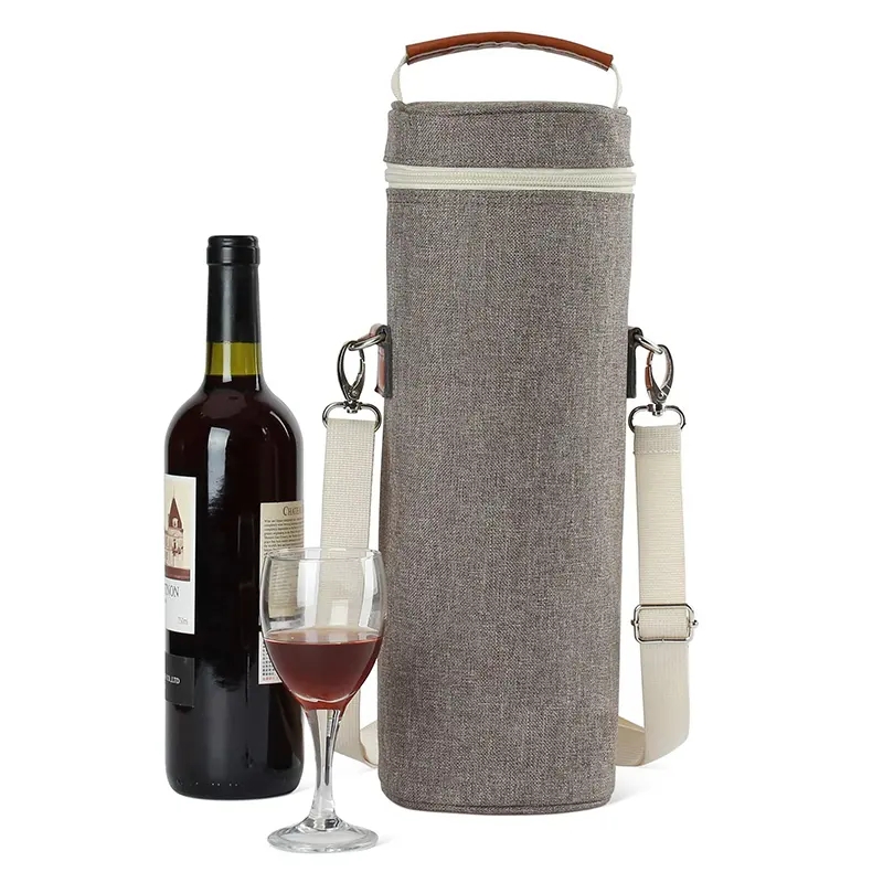 Customizable Insulated Travel Shock-Absorbing Wine Bag