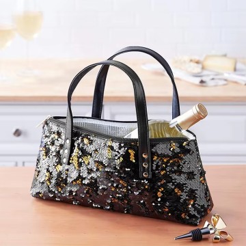 Wine Bag PU Champagne Holder One Bottle Large Wine Carrier