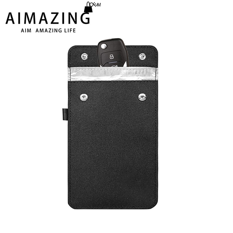Faraday Pouch Key Fob Cage Block Signal Anti-Theft Fob Case