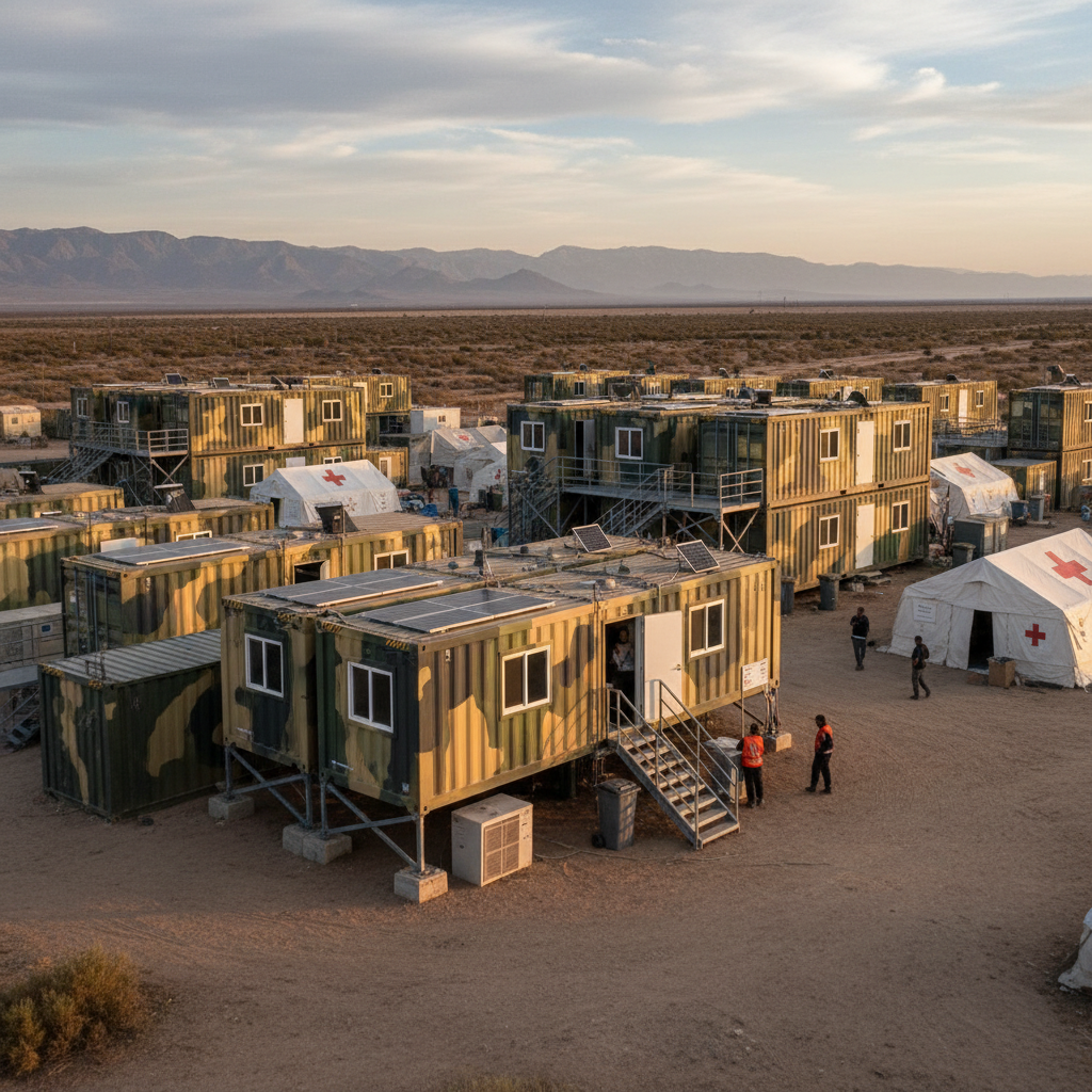 Expandable Container House For Disaster Relief Housing And Emergency Resettlement Camps