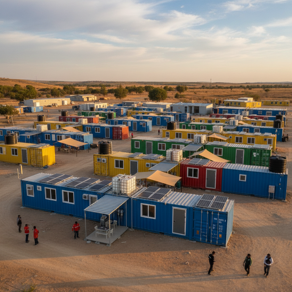 Modular Container House For Disaster Relief Housing And Emergency Resettlement Camps