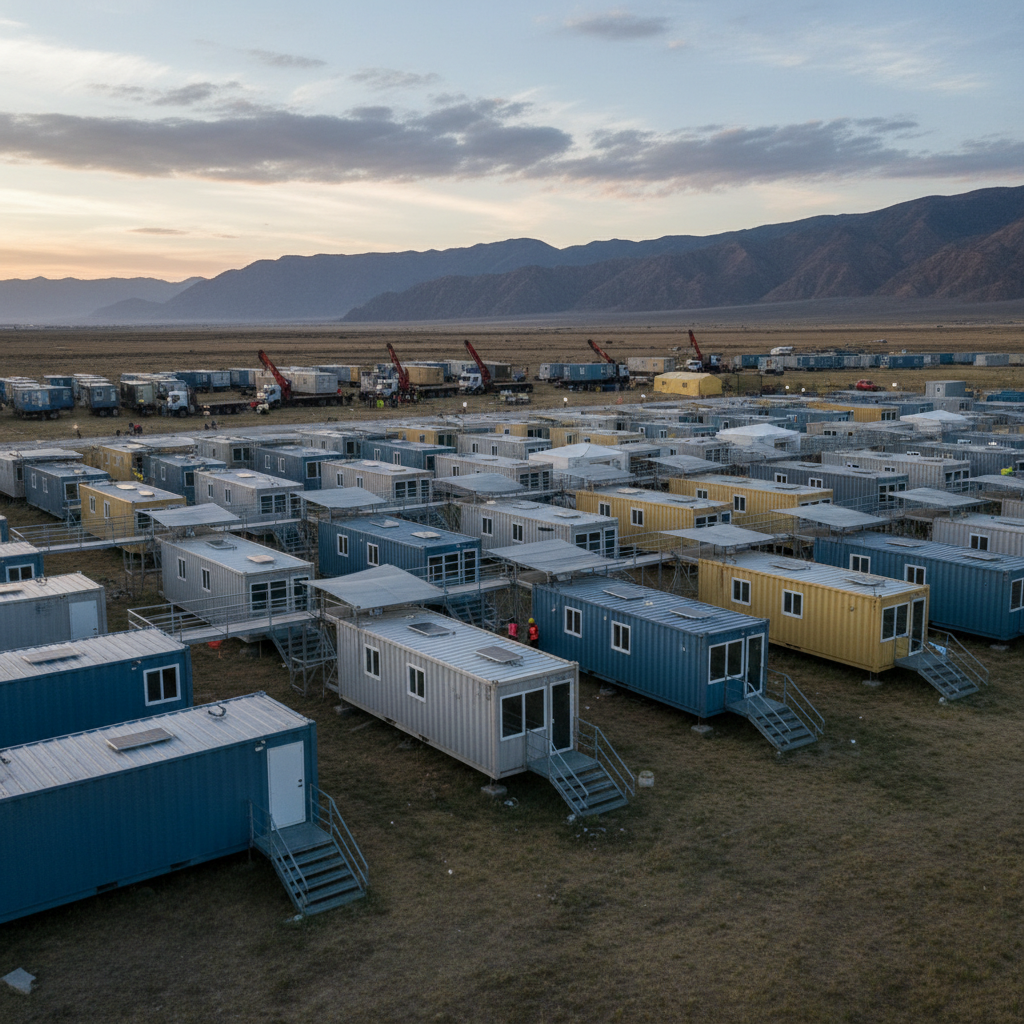 Detachable Container House For Disaster Relief Housing And Emergency Resettlement Camps