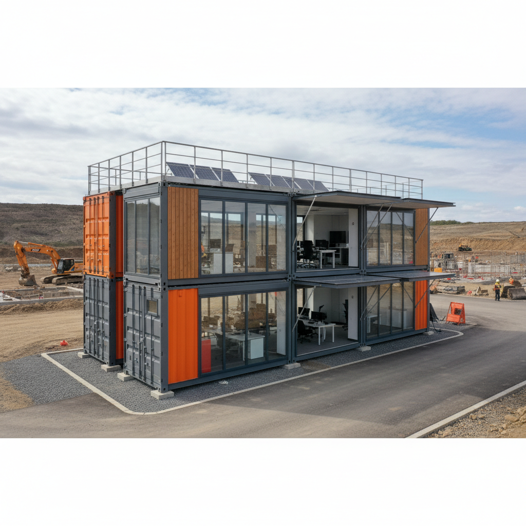 Expandable Container House For Temporary Project Headquarters