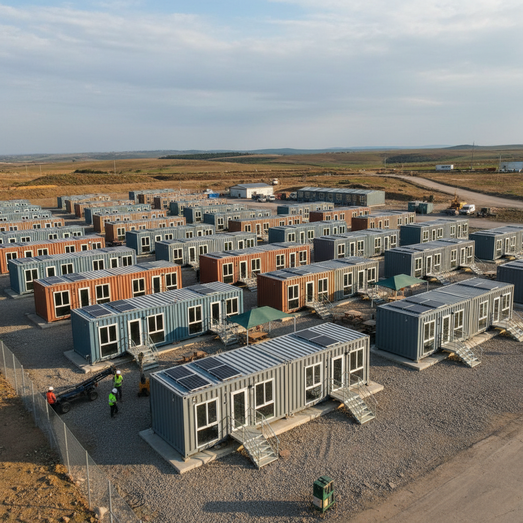 Collapsible Container House For Worker Dormitories And Employee Accommodation Camps