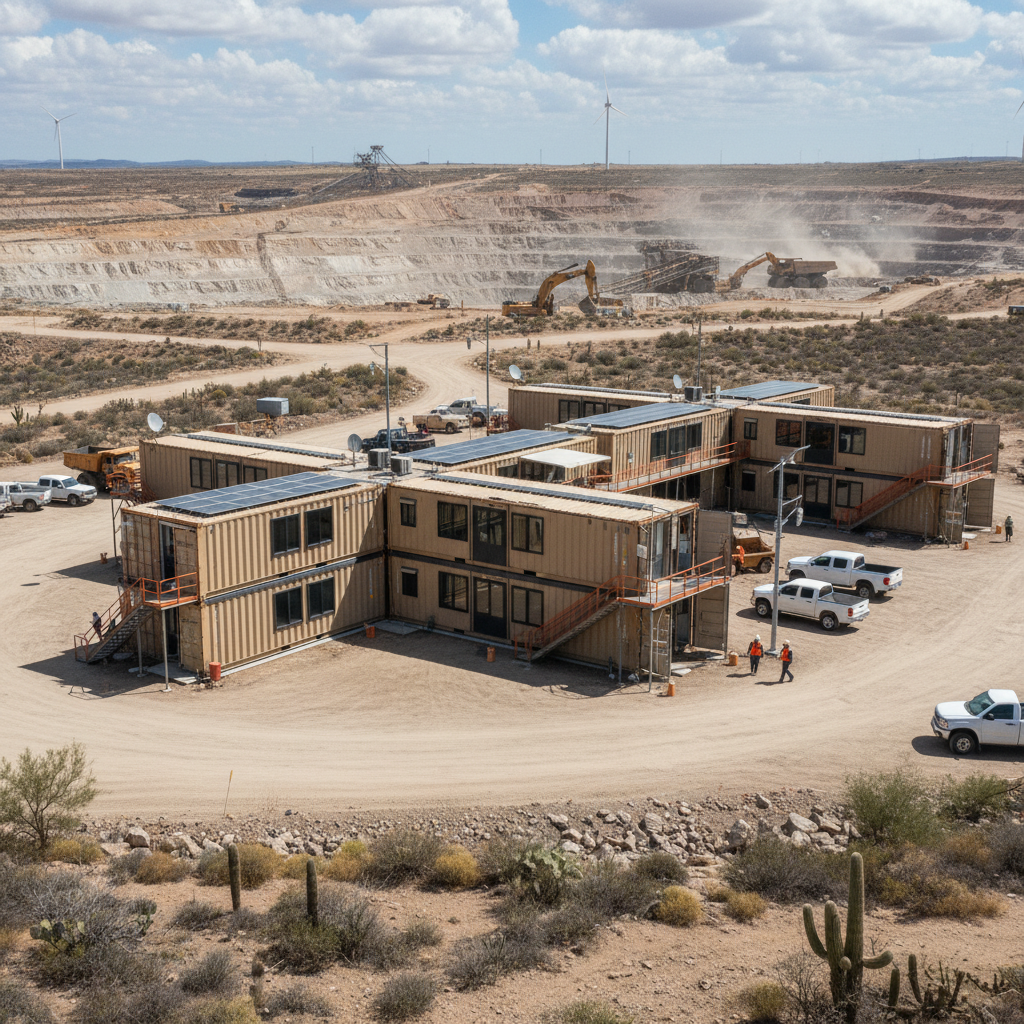 Expandable Container House For Mining Camps And Remote Industrial Workforce Housing