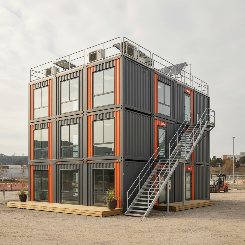 Flat Pack Container House For Temporary Offices