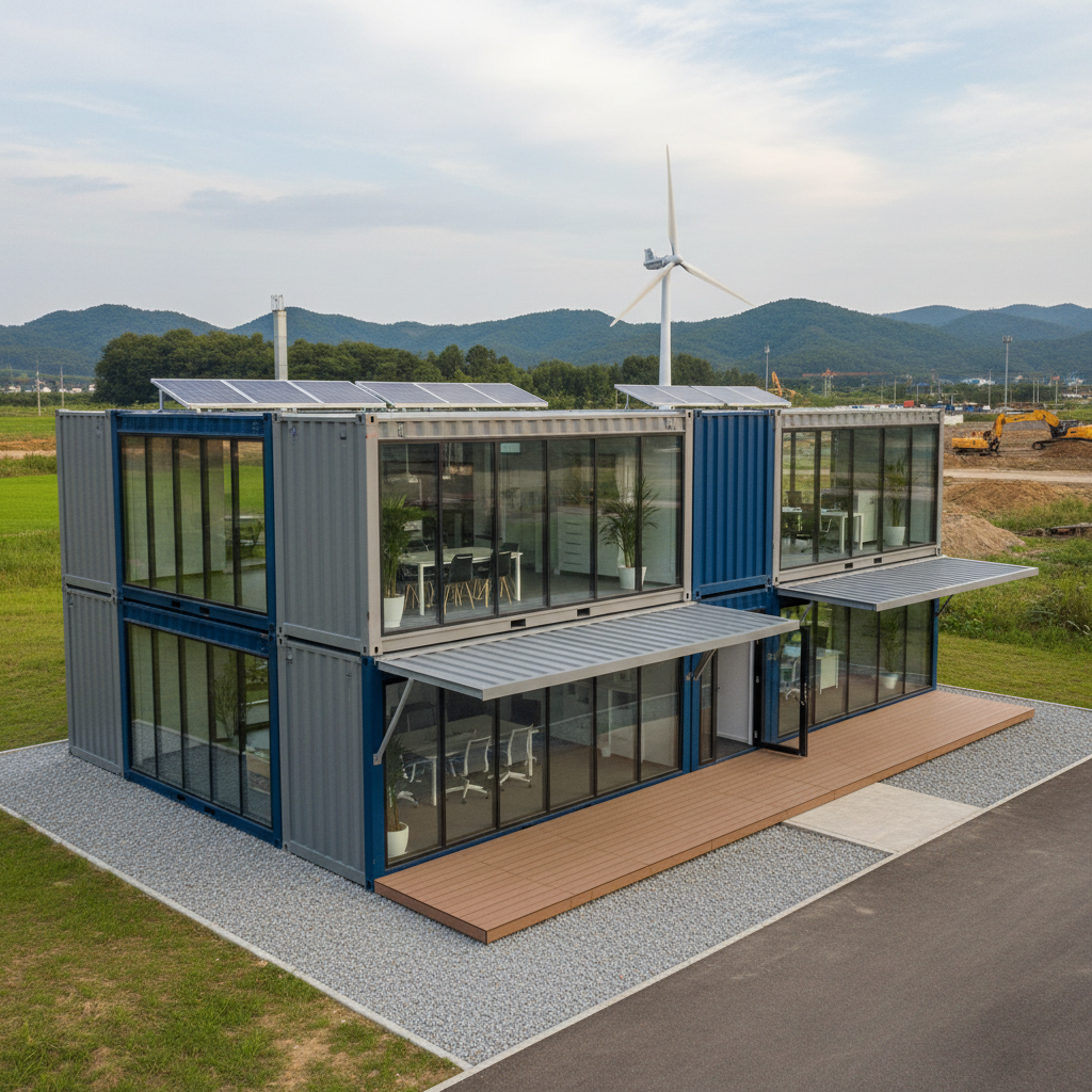 Expandable Container House For Temporary Offices