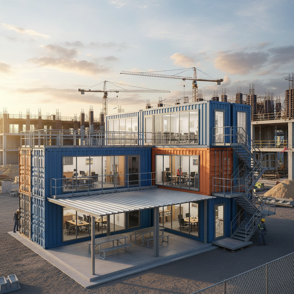 Container House For Workers For Temporary Offices