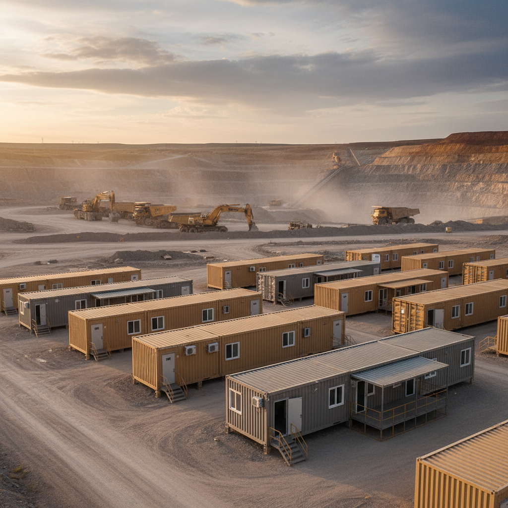 Slide Folding Container For Mining Camps And Remote Industrial Workforce Housing