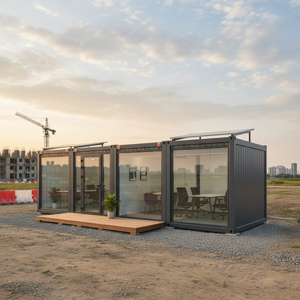Foldable Container House For Temporary Offices