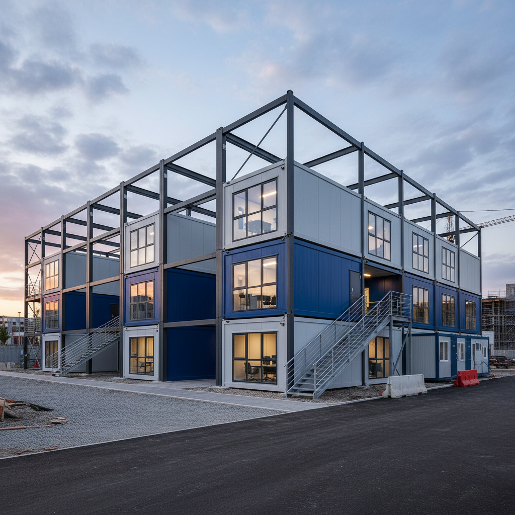 Steel Structure Warehouse For Temporary Offices