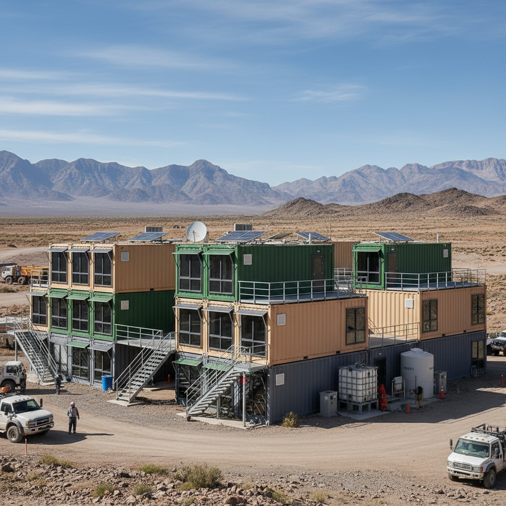 Collapsible Container House For Mining Camps And Remote Industrial Workforce Housing