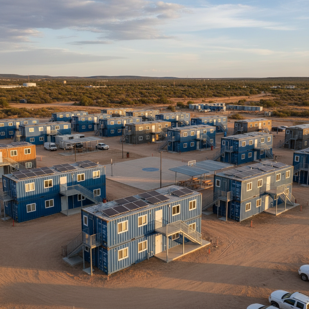 Portable Container House For Worker Dormitories And Employee Accommodation Camps