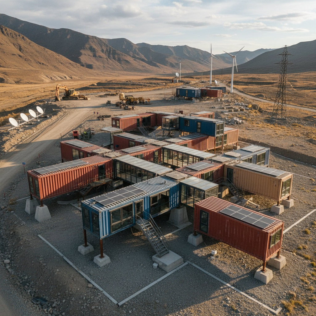 Portable Container House For Remote Living Camps In Infrastructure