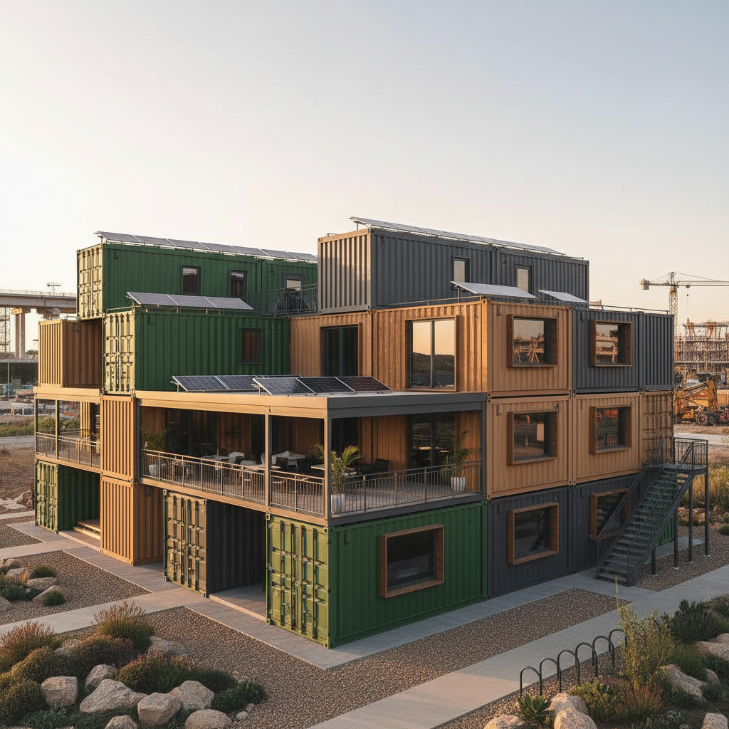 Container House For Employee For Temporary Project Headquarters