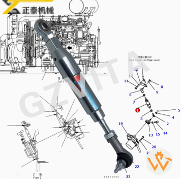 FUEL CONTROL Spring Ass'y 207-43-74120 2074374120 for PC200-7 PC400-7 PC300-7 PC350-7 PC360-7