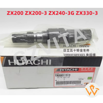 Excavator EX200-5 ZX330-5G Main Valve Relief Valve 4654857 4654858 4654860 4372038 ya00004936