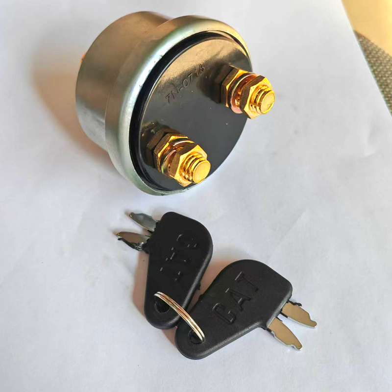 7N-0718 igniton Switch with 2 keys 7N0718 7N0719 For CAT324D 330D 336