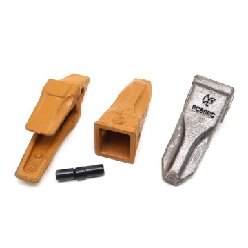 Komatsu PC60 Bucket Teeth 201-70-24140 Adapter and Tooth Pin